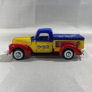 Golden Wheel PEZ Candy 1940 Ford Pickup Truck Diecast 1:24 Scale Red Yellow Blue